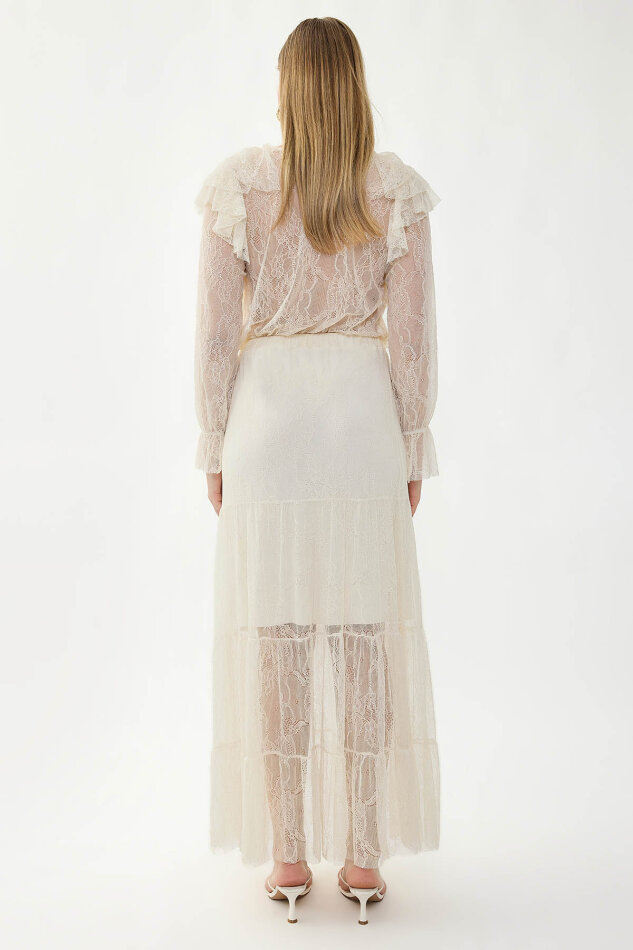 Astarlı Dantelli Etek - 5