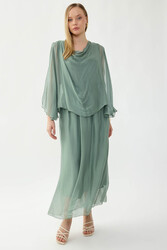 Astarlı Uzun İpek Elbise (1)