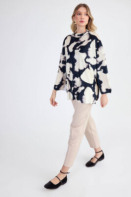 VİTRİN - Balıkçı Yaka Batik Desen Bluz (1)