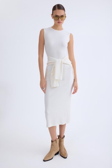 Balıkçı Yaka Uzun Elbise - 9