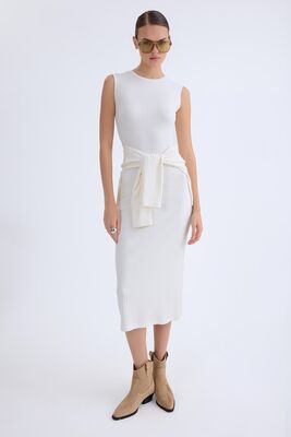 Balıkçı Yaka Uzun Elbise - Thumbnail (8)