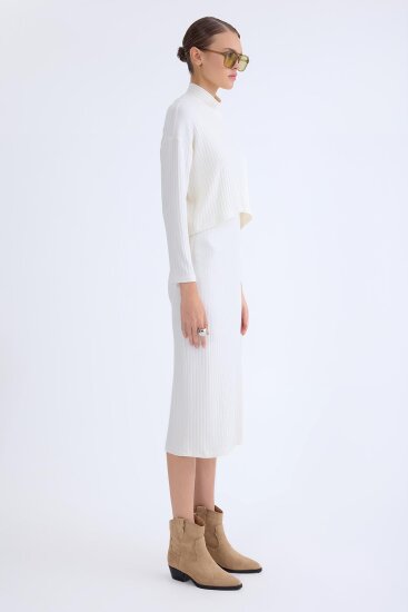 Balıkçı Yaka Uzun Elbise - 12