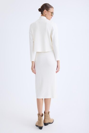 Balıkçı Yaka Uzun Elbise - 10