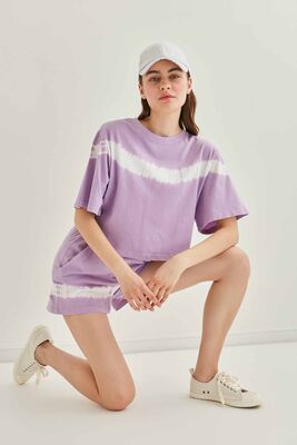 Batik Boyama Crop T-Shirt - Thumbnail (2)