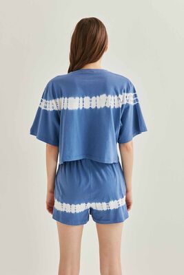 Batik Boyama Crop T-Shirt - Thumbnail (8)