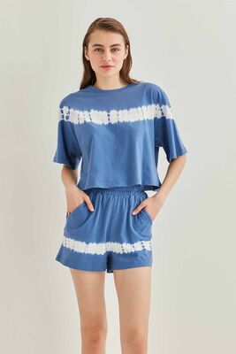 Batik Boyama Crop T-Shirt - Thumbnail (10)