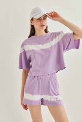 Batik Boyama Crop T-Shirt - Thumbnail (21)