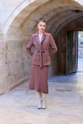 VİTRİN - Belden Bağlamalı Süet Ceket (1)