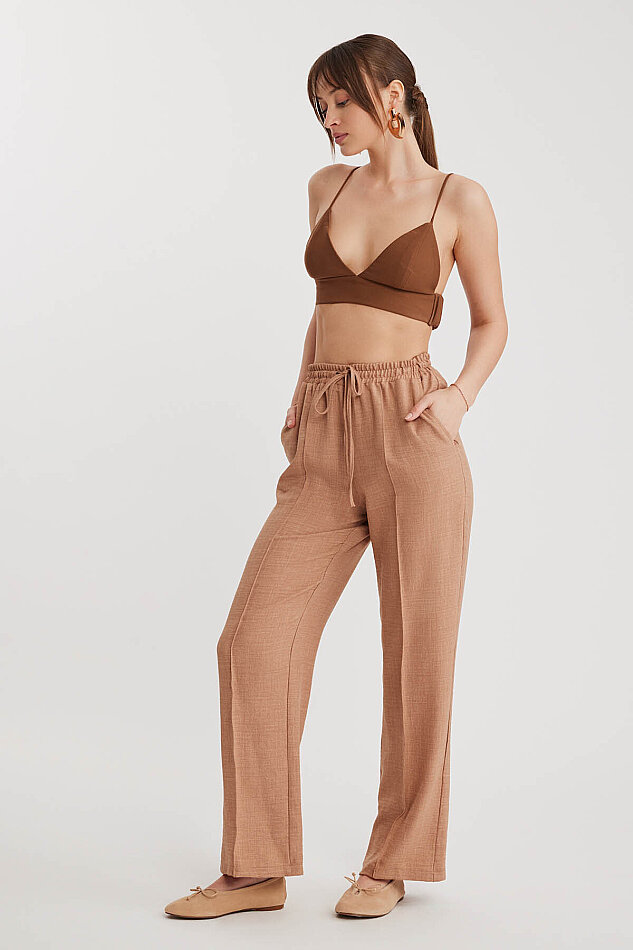 Beli Bağcıklı Lastikli Pantolon - 3