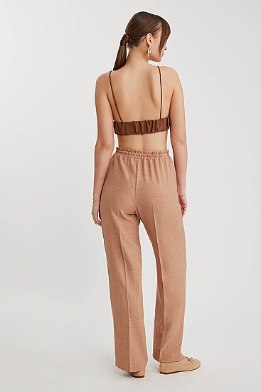 Beli Bağcıklı Lastikli Pantolon - 6