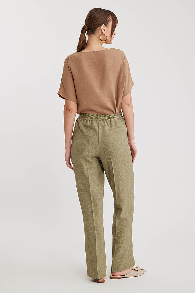 Beli Bağcıklı Lastikli Pantolon - 10
