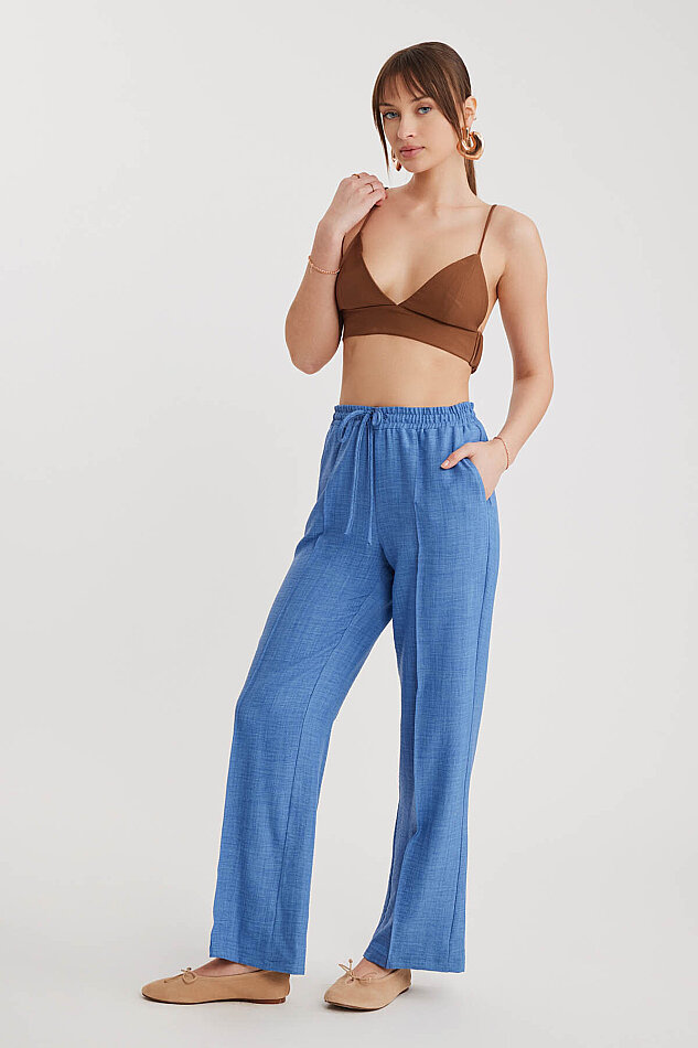 Beli Bağcıklı Lastikli Pantolon - 14