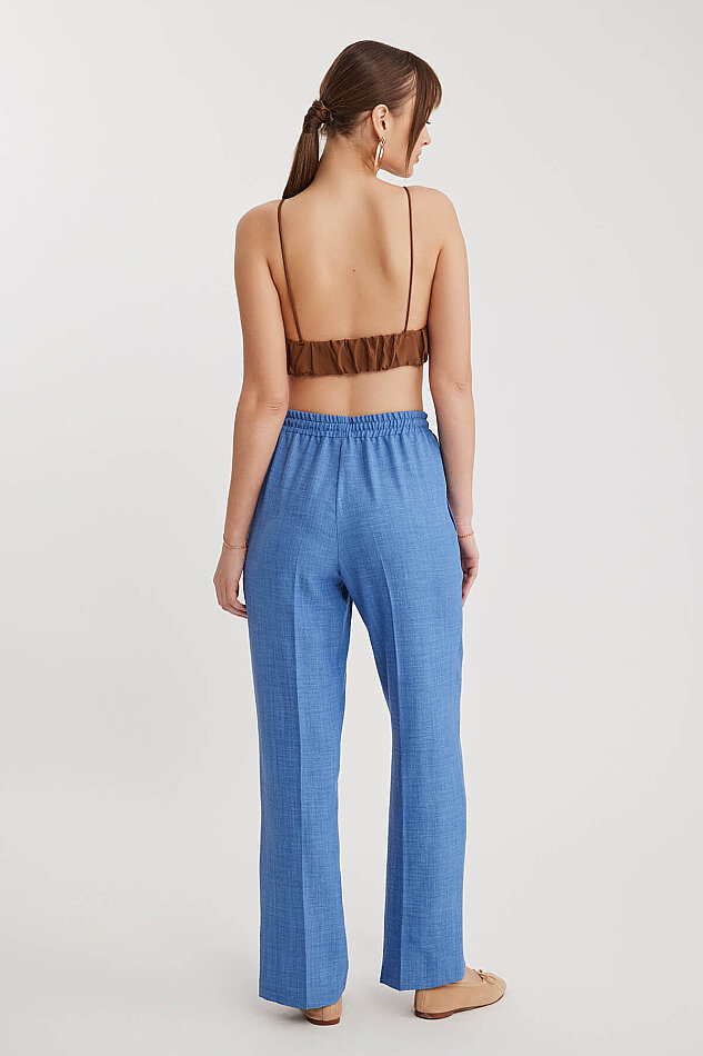 Beli Bağcıklı Lastikli Pantolon - 16
