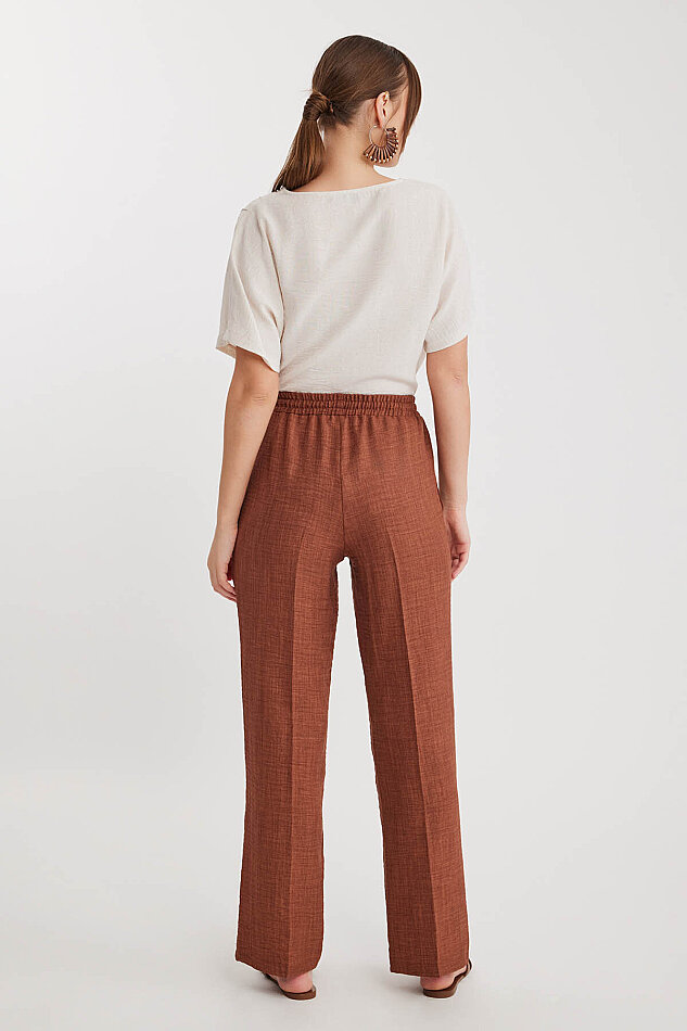 Beli Bağcıklı Lastikli Pantolon - 27