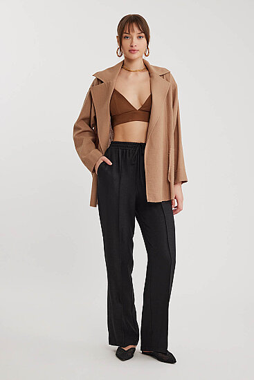 Beli Bağcıklı Lastikli Pantolon - 28