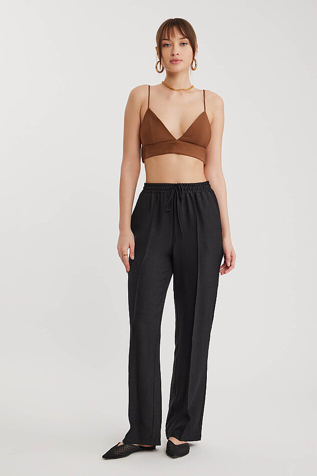 Beli Bağcıklı Lastikli Pantolon - 29