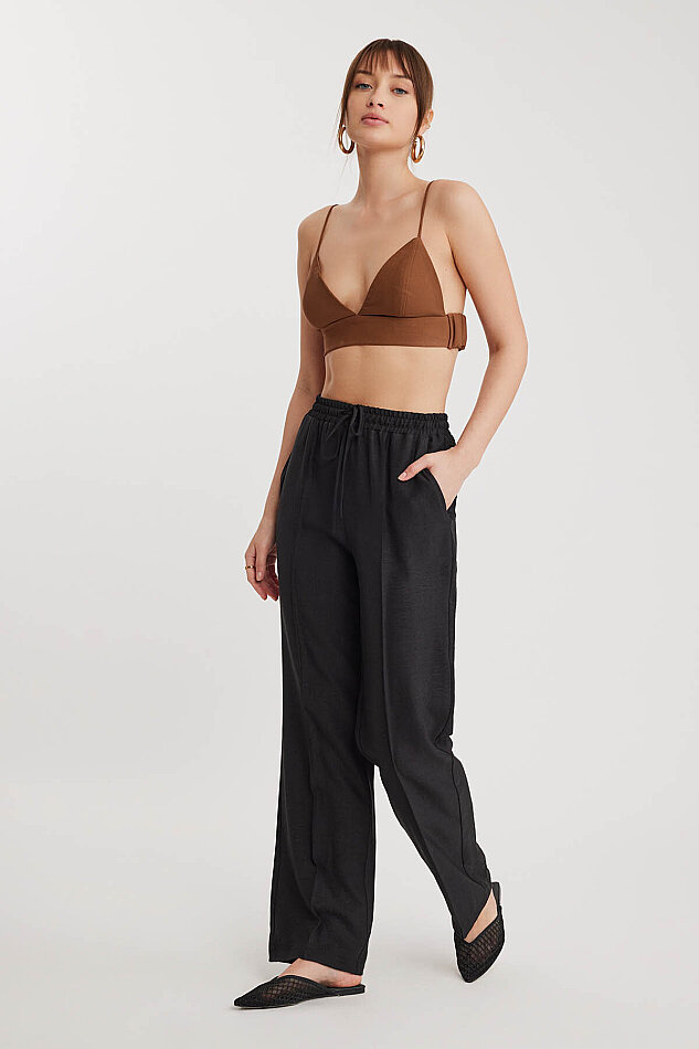 Beli Bağcıklı Lastikli Pantolon - 30