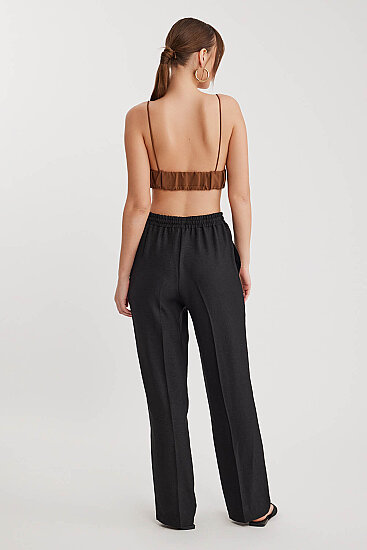 Beli Bağcıklı Lastikli Pantolon - 32