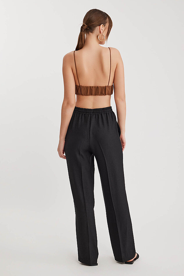 Beli Bağcıklı Lastikli Pantolon - 32