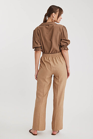 Beli Bağcıklı Lastikli Pantolon - 37