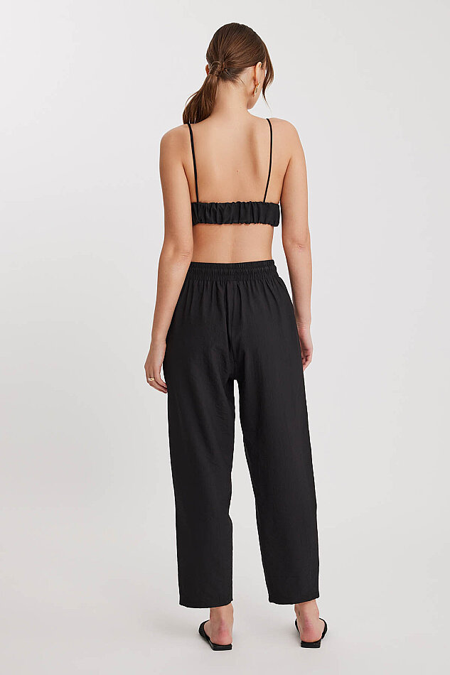 Beli Bağlamalı Çift Cep Pantolon - 15