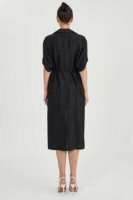 Beli Bağlamalı Çift Cep Salaş Hırka - Thumbnail (5)