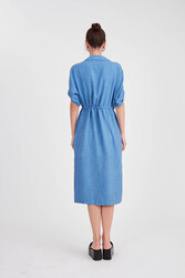 Beli Bağlamalı Çift Cep Salaş Hırka - 12