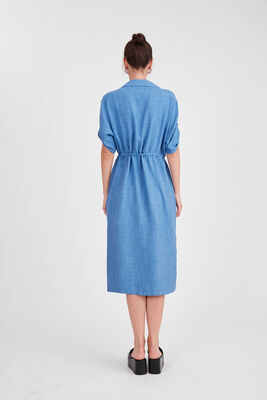 Beli Bağlamalı Çift Cep Salaş Hırka - Thumbnail (11)