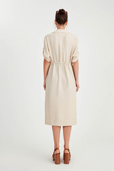 Beli Bağlamalı Çift Cep Salaş Hırka - 17