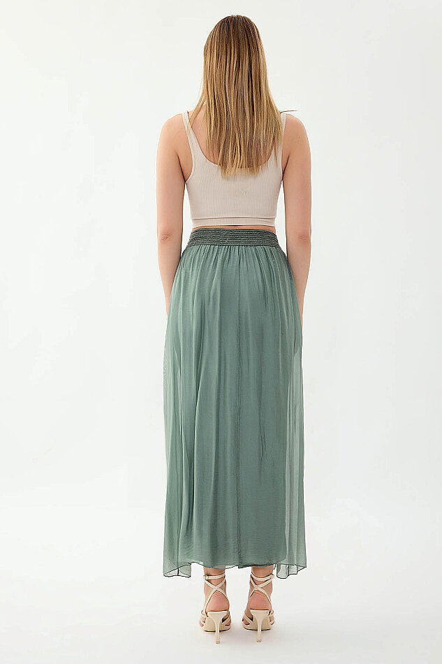 Beli Desenli İpek Etek - 4