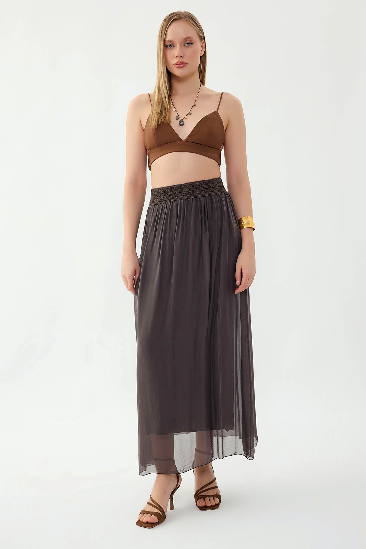 Beli Desenli İpek Etek - Thumbnail