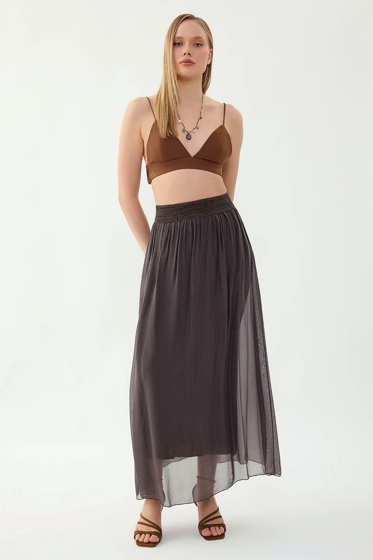 Beli Desenli İpek Etek - Thumbnail