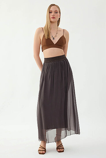 Beli Desenli İpek Etek - 7