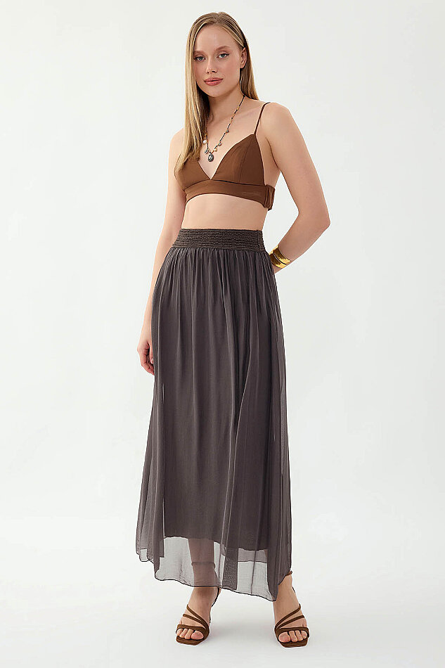 Beli Desenli İpek Etek - 8