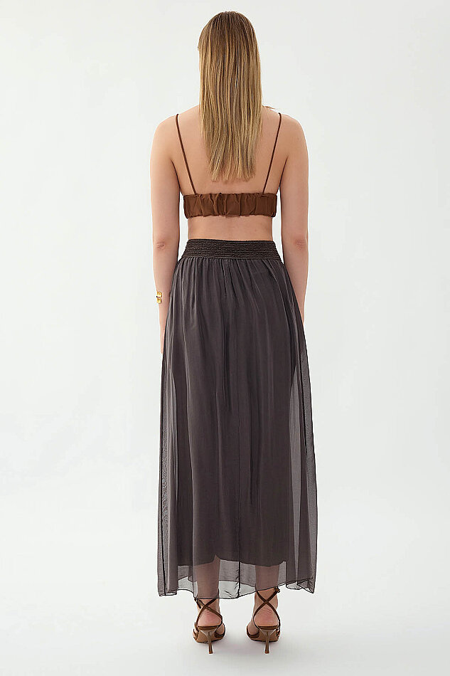 Beli Desenli İpek Etek - 9