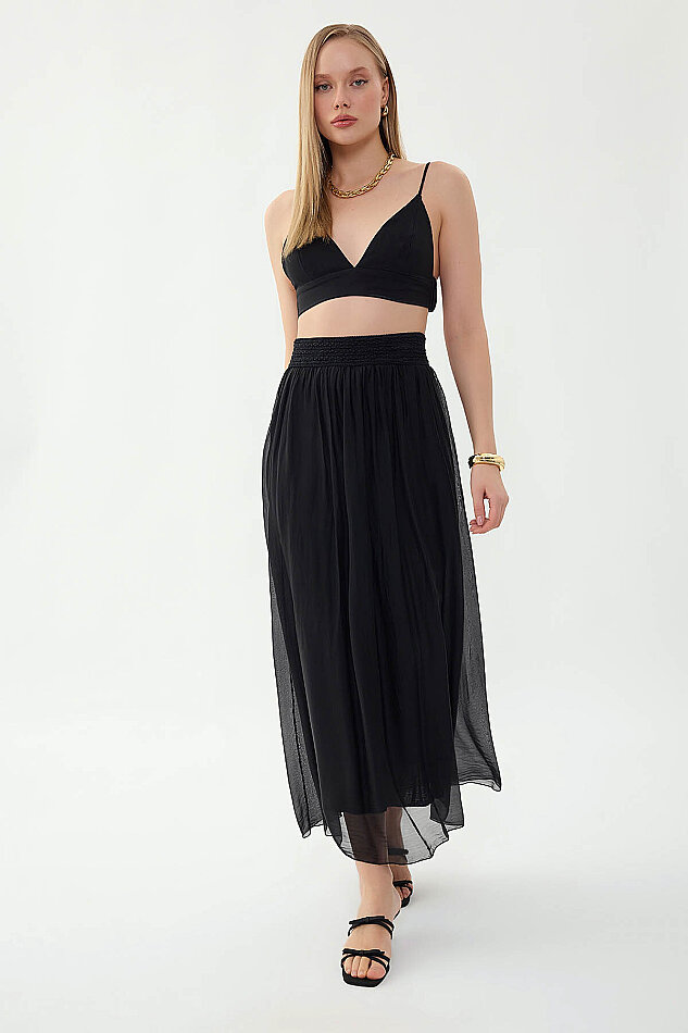 Beli Desenli İpek Etek - 12