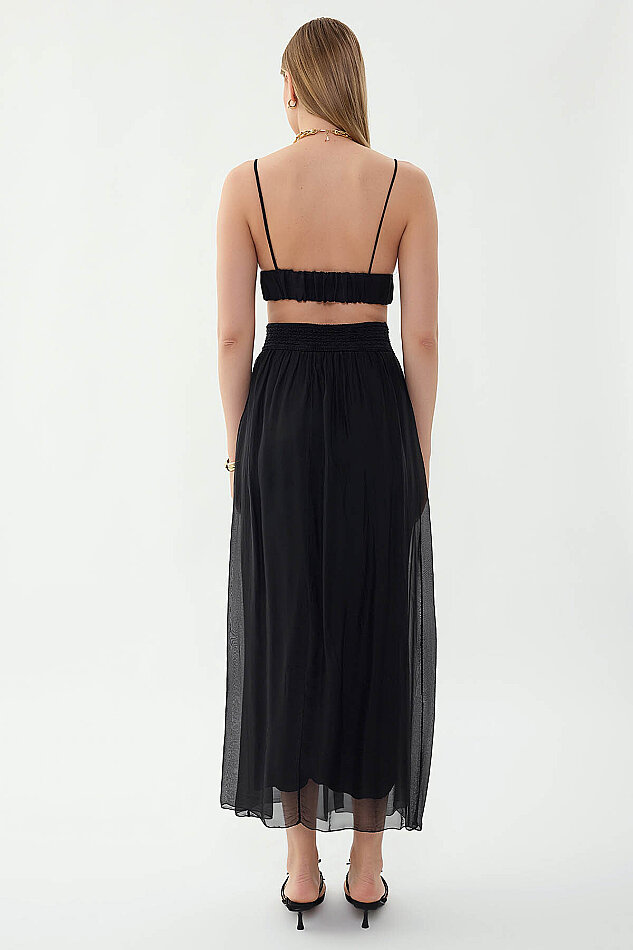 Beli Desenli İpek Etek - 14