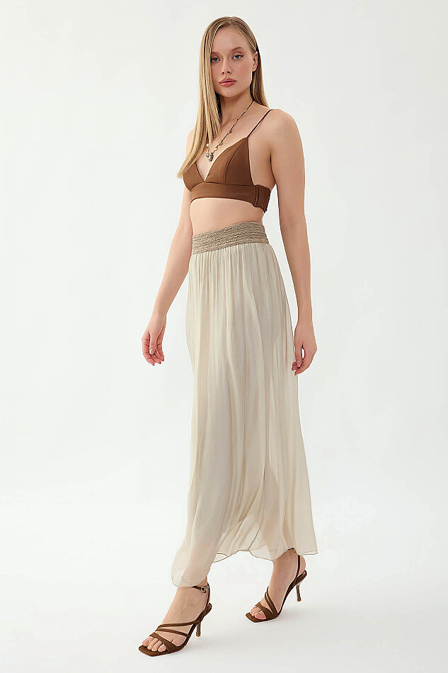 Beli Desenli İpek Etek - 18