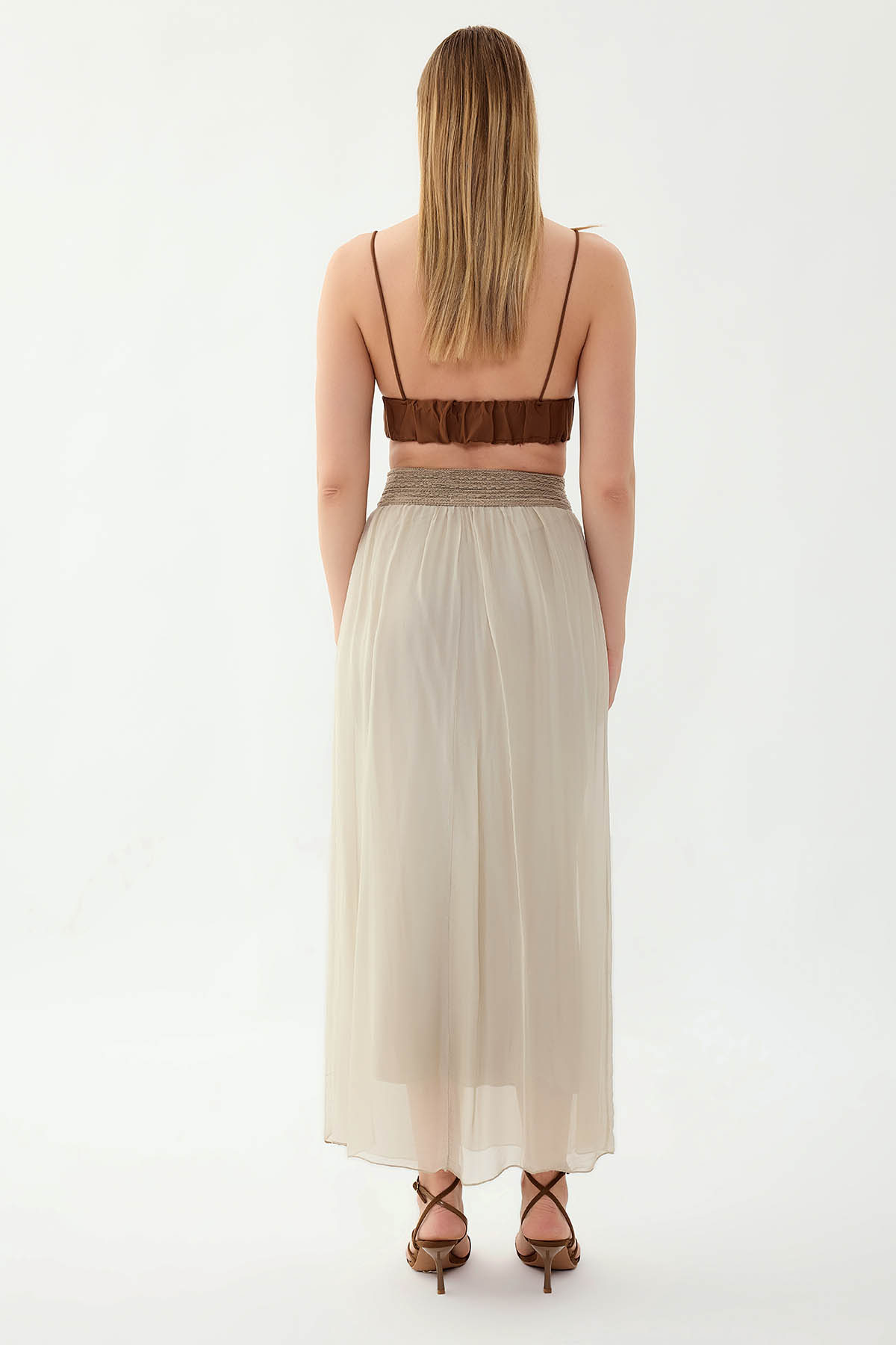 Beli Desenli İpek Etek - Thumbnail