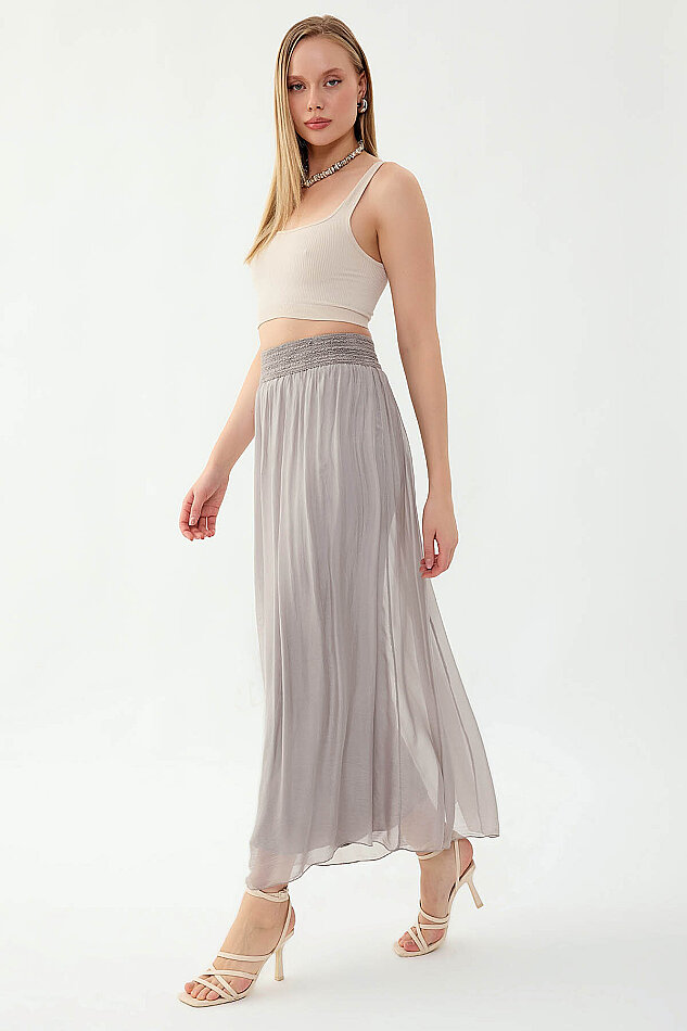 Beli Desenli İpek Etek - 23