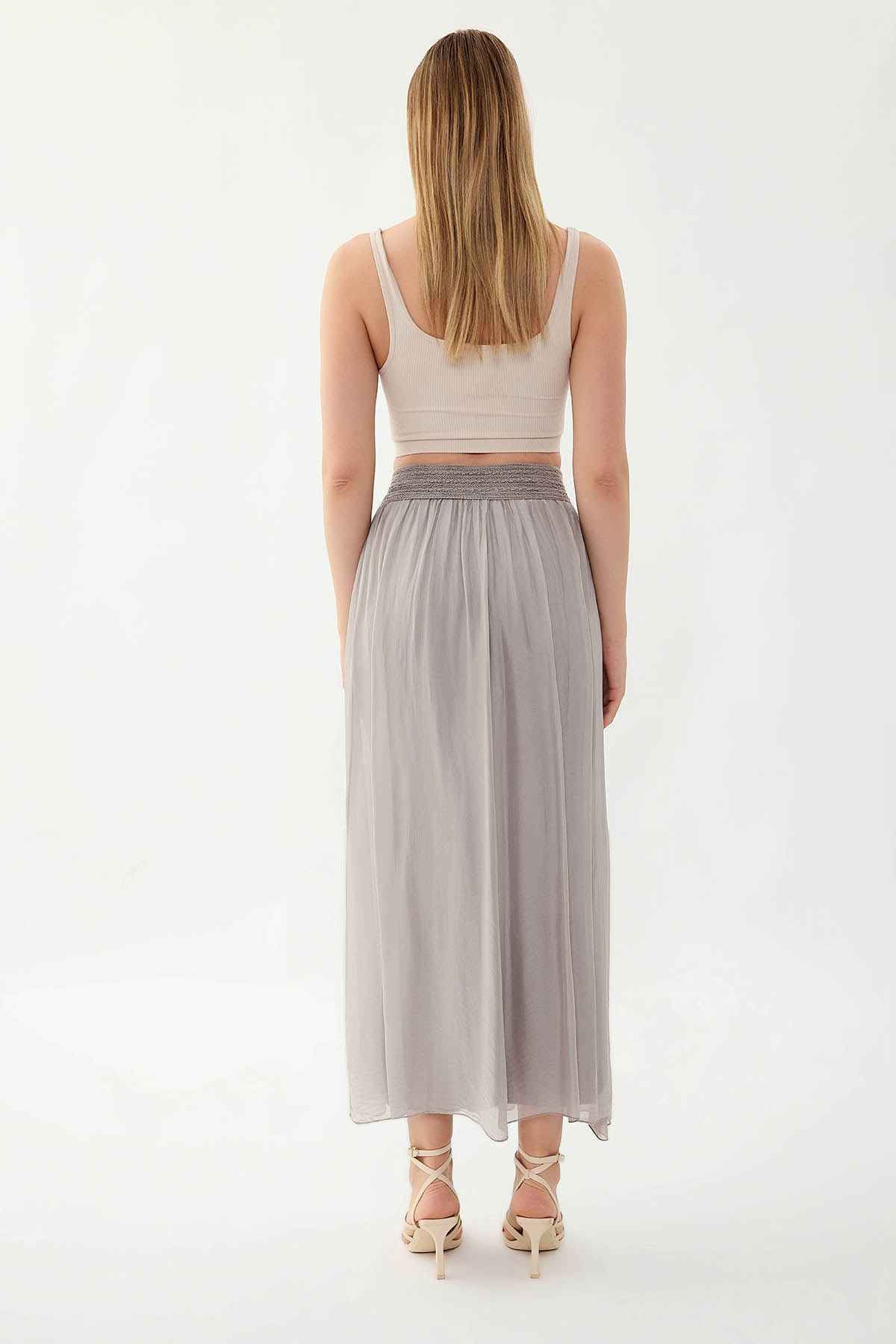 Beli Desenli İpek Etek - Thumbnail