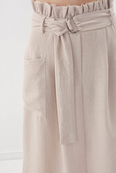 Beli Fırfırlı Kemerli Etek - 15