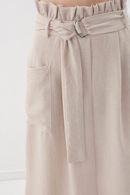 Beli Fırfırlı Kemerli Etek - 15