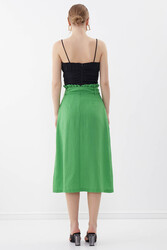 Beli Fırfırlı Kemerli Etek - 26