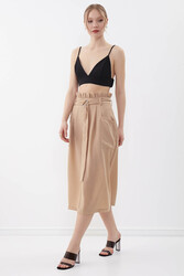 Beli Fırfırlı Kemerli Etek - 27