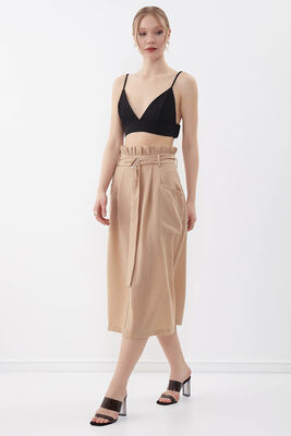 Beli Fırfırlı Kemerli Etek - 27