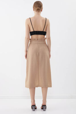 Beli Fırfırlı Kemerli Etek - 31