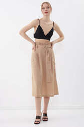 Beli Fırfırlı Kemerli Etek - 29