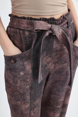 Beli Kuşaklı Cepli Pantolon - Thumbnail (9)