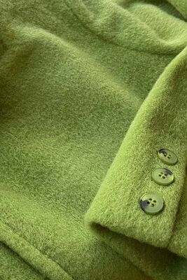 Beli Kuşaklı Düğmeli Uzun Kaban - Thumbnail (13)